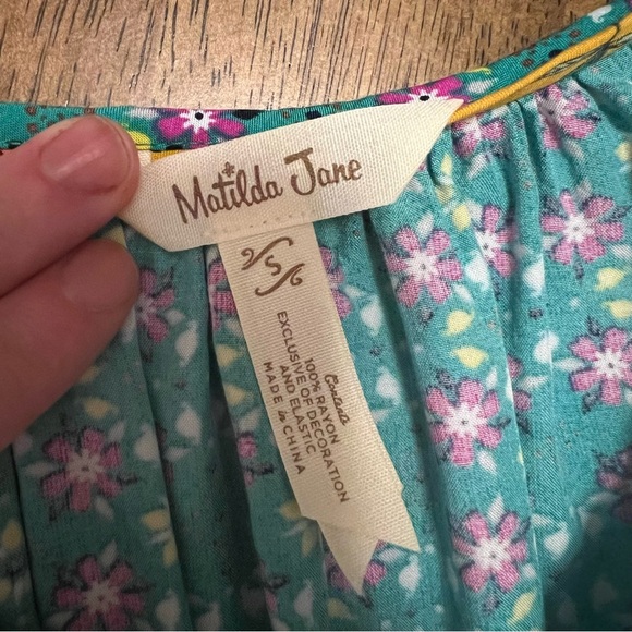 Matilda Jane Age of Aquarius Brilliant Daydream Smocked Midi Dress S Milkmaid - Picture 4 of 8